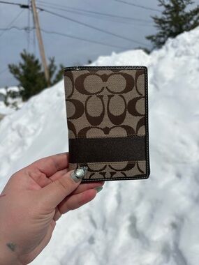 Coach Passport Case in Signature Canvas